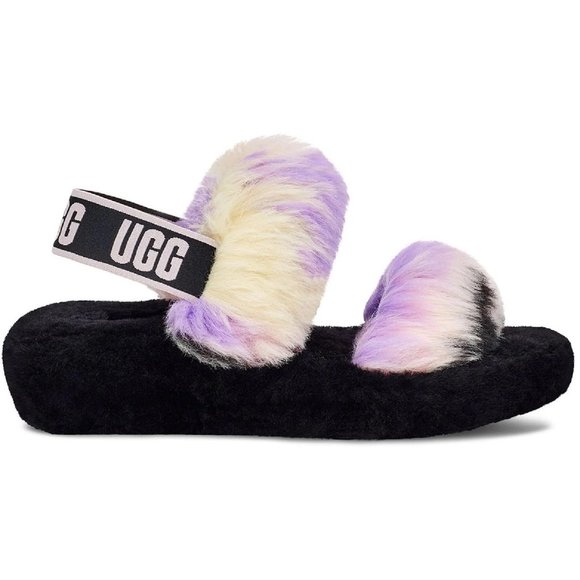 CLEARANCE UGG fuzzy sling back slippers FINAL PRICE - Picture 5 of 7